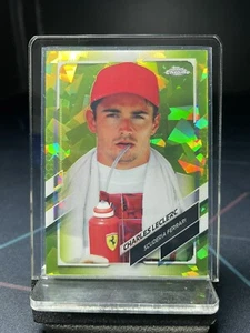 2021 Topps F 1 Sapphire 32 Charles Leclerc Chartreuse /199 - Picture 1 of 2