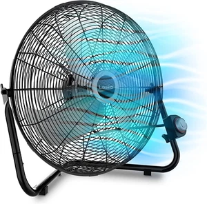 High Velocity Wall Mount Fan with Pivoting Head, 3 Speeds, Ideal for Home, Garag - Picture 1 of 11
