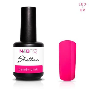 N&BF Shellac LED + UV Gel Nagellack kratzfest & splitterfest | Candy Pink - Bild 1 von 8