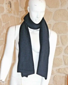 Echarpe bleu foncé noire 100% mohair marque TERRY LANE (sg) - Imagen 1 de 2