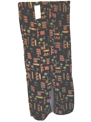 Nuevos Pantalones Marisa Christina Talla 2x Entrepierna 31 Negro/Multi Luxe Resort Orig $80. Foto 1 de 4