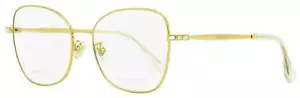 Jimmy Choo Square Eyeglasses JC286G J5G Gold 55mm - Picture 1 of 2