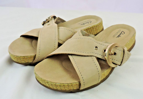 Clarks Collection sandali donna cinturino incrociato slide marrone taglia 7 5 M US