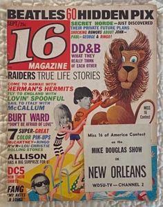 16 MAGAZINE Sept. '66 RARE w/TIPPED IN NEW ORLEANS ADVERT * BEATLES David Crosby - Picture 1 of 4