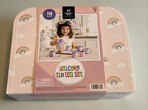 Member's Mark Tin Tea Set - Unicorn Tea Set , 3+ years, 18 Pieces - Picture 1 of 5