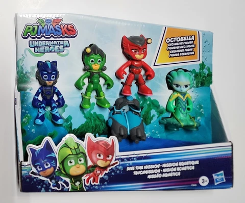 PJ Masks Dive Time Mission OCTOBELLA Underwater Heroes 4 Action Figures Cover