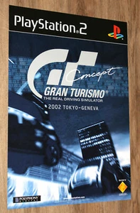 Póster promocional raro Gran Turismo Concept 2002 Tokio-Ginebra 59x42 cm Playstation 2 - Imagen 1 de 2