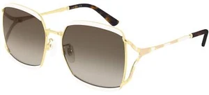 Sunglasses Gucci GG0593SK 003 sunglasses Woman color Ivory brown lens size 59 mm - Picture 1 of 1