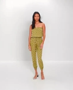 Women’s Bohemian Indie Tube Top Romper Pant Jumpsuit Size Small~ New With Tags - Picture 1 of 18