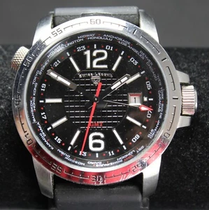 Swiss Legend GMT World-Timer 45mm Quartz Watch - Needs Battery - Picture 1 of 4