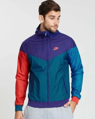Nike Vintage Vêtements de Sport Windrunner Avoir Grand Jour Veste Violet Multi - Photo 1/4