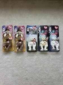 1999 McDonalds TY Beanie Babys INTERNATIONALE BÄREN - 5ER SET VERSIEGELT - Bild 1 von 8