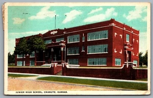 Postcard Chanute KS c1927 Junior High School - Picture 1 of 2