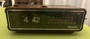 Panasonic RC-6253 FM/AM Flip Clock Radio Alarm Japan Vtg. 1970's MCM Working - Picture 1 of 7