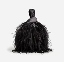 Collection Santorini Bag With Feathers Color Black