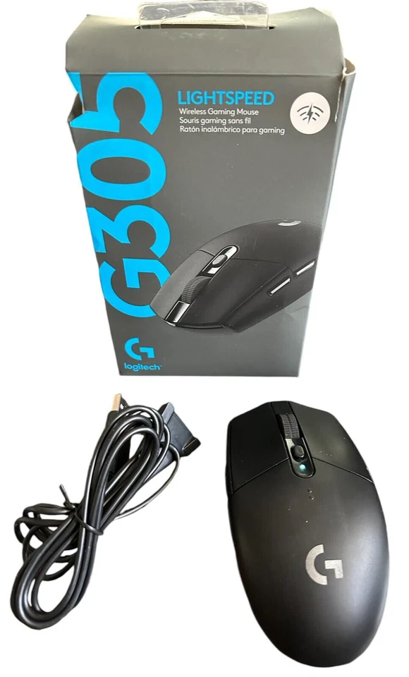 DEFEKT: Logitech G305 LIGHTSPEED kabellose Gaming Maus Hero12.000 DPI  Schwarz✅ - Bild 1 von 1
