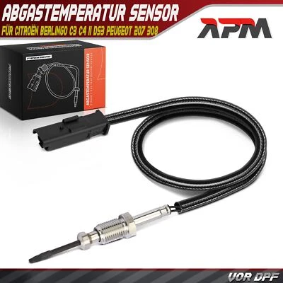 Temperatura Dei Gas di Scarico Sensore per Citroën Berlingo C3 C4 II DS3 Peugeot - Immagine 1 di 4