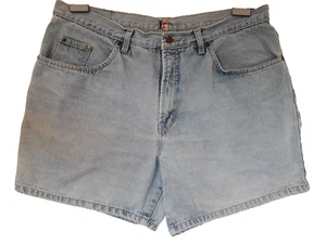 Pantalones Cortos Vaqueros Mujer Vintage Algodón Azul Desteñido Bolsillos Talla Grande 20 36" Cintura - Imagen 1 de 12