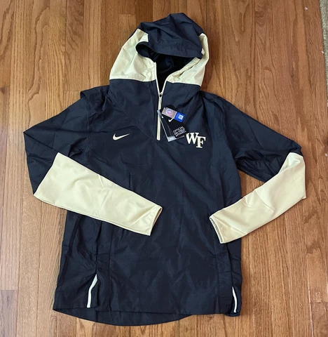 Wake Forest Demon Deacons Nike Player Quarter-Zip Hoodie Jacket Medium Cover