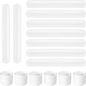 45 Pcs Slap Bracelets, White DIY Slap Bracelets, Blank Wrist Slap Bands for Kids - Picture 1 of 7