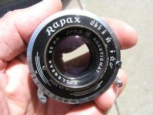 Vintage View Camera Lens Wollensak Anastigmat 85mm F/3.5