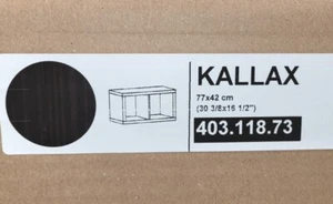 IKEA KALLAX Estantería, Negro-Marrón 303/8×161/2" TOTALMENTE NUEVA 403.118.73 - Imagen 1 de 1