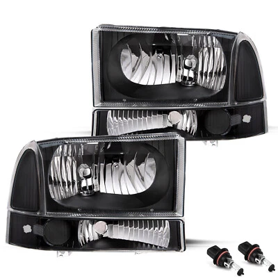 Faros de excursión para Ford Super Duty F250/350/450/550 99-04 4 piezas con bombilla Foto 1 de 4