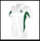 New Msu Michigan State Spartans  Ladies Polo With Helmet Logo