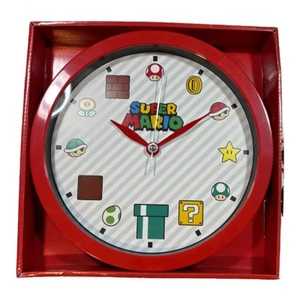 Super Mario Wall Clock 2022 Nintendo Analog Display - Picture 1 of 5