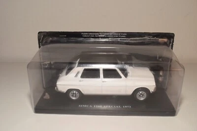 A40 1:24 ALTAYA IXO SALVAT SIMCA 1100 1200 SPECIAL 1973 WHITE MIB MOLTO RARO! 2 - Immagine 1 di 4