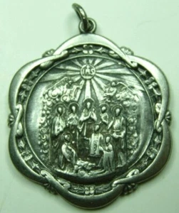 1940s - Jesuit Martyrs of North America - Sterling Catholic Religious Medal - Picture 1 of 2