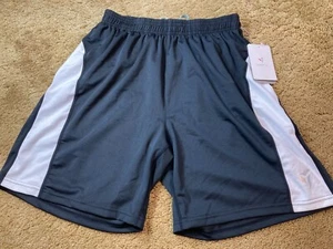 NEW Defy Youth Boys Athletic Shorts Size Large L Black Running Polyester - NWT - Picture 1 of 12