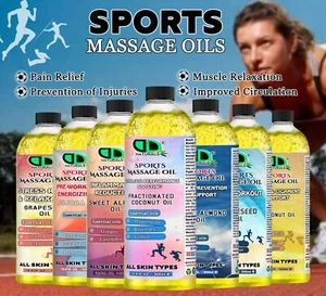 Sports Massage Oil Muscle Rub Soothing Exercise Full Body Relaxing & Therapy - Picture 1 of 17