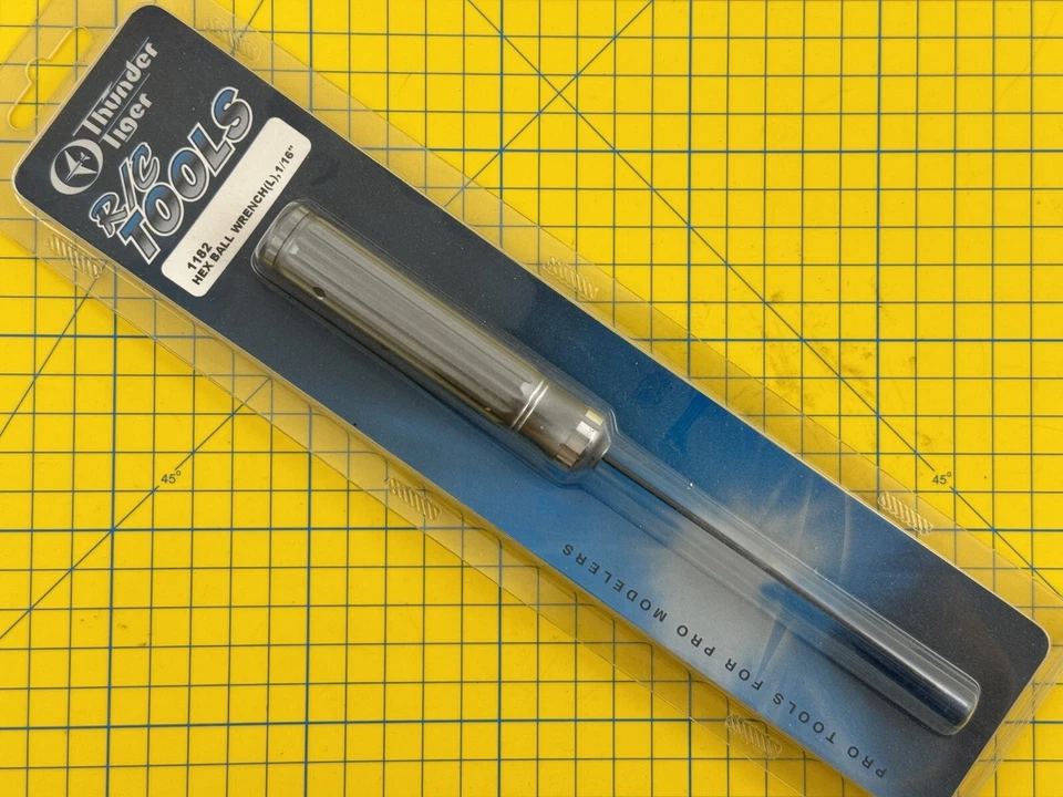 Thunder Tiger Hex Ball Wrench (L),1/16" 1182 modellismo - Immagine 1 di 3