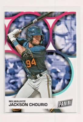 2023 Panini Father's Day Jackson Chourio RC #BB4 Milwaukee Brewers - Image 1 of 2