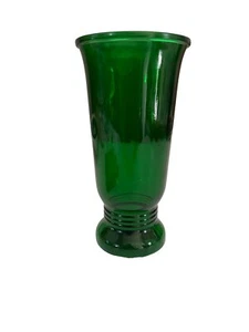 Vintage 9.5” Emerald Glass Napco 1168 Glass Vase Made In USA - Picture 1 of 5