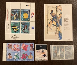 MICRONESIA MINT STAMP LOT INCLUDING BLOCKS AND A SHEET - Picture 1 of 6