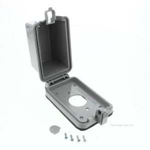 Leviton Gray Raintight-While-In-Use Outdoor Single Receptacle Cover 5978-GY - Picture 1 of 5