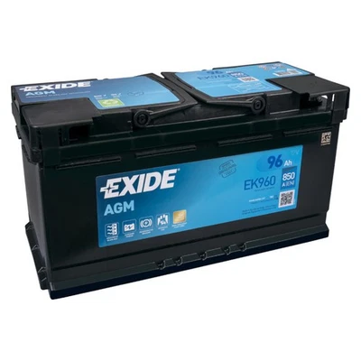 Exide EK960 AGM-Batterie 12V 96Ah 850A ersetzt EK950 Auto Batterie Starter PKW