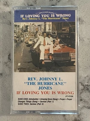 Rev. Johnny L. The Hurricane Jones - If Loving You Is Wrong CASSETTE NEW/SEALED Foto 1 de 2