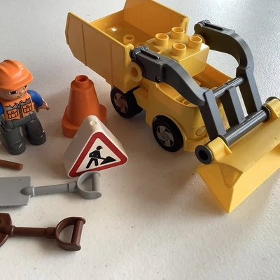 Lego Duplo Dump Truck & Construction Workers Replacement 10  Pieces, Make Offer - Image 1 of 4