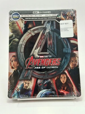 READ DAMAGED Avengers: Age of Ultron SteelBook + 4K + Blu-ray + Digital Marvel - Image 1 of 4