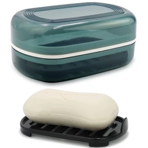 Travel Soap Container, Bar Soap Holder, Portable Soap Case, Soap Dish with Li... - Picture 1 of 7