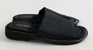 Fashion Bug Retro Y2K schwarze klobige Pantoletten Sandalen Damengröße 8 Vintage - Bild 1 von 8