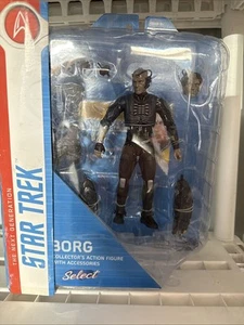 Star Trek Borg Action Figure The Next Generation Diamond Select Creased Box - Picture 1 of 7