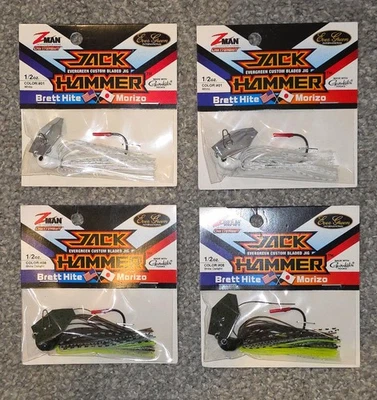 ❗️LOTE DE 4❗️Z-MAN CHATTERBAIT JACKHAMMER Bladed Jigs Zman Luñuelos 1/2 OZ  Foto 1 de 4