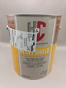 1 Gallon H&C Heavy Shield Interior/Exterior Concrete Stain Color  White - Picture 1 of 3