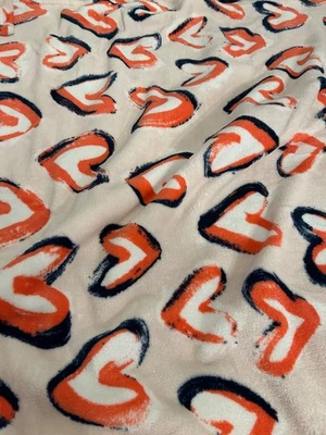 Vera Bradley pink hearts throw blanket 50”x80” - Imagem 1 de 3