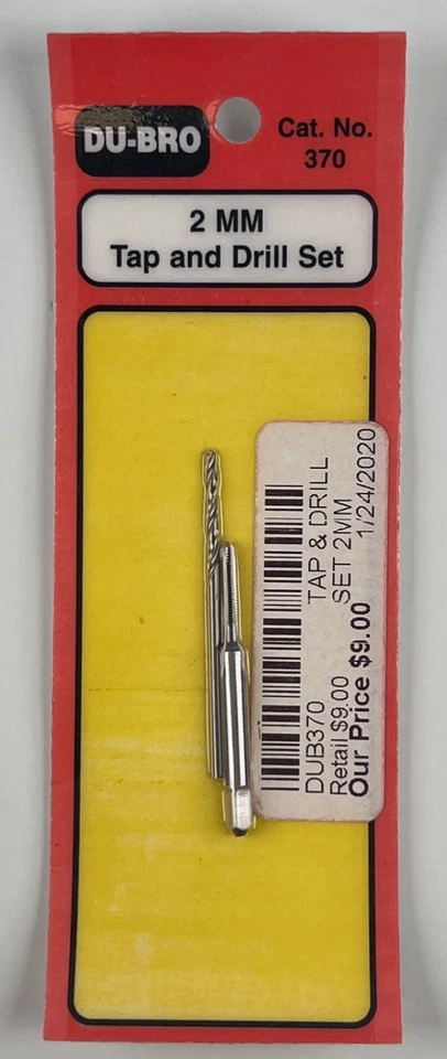 DuBro 370 Tap & Drill Set 2mm DUB370