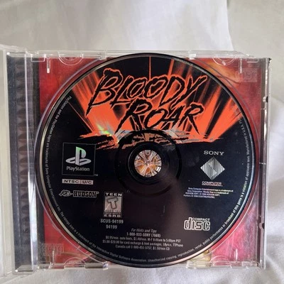 Bloody Roar PS1 (Sony PlayStation 1, 1997) Estuche Disco - Sin Manual Foto 1 de 4